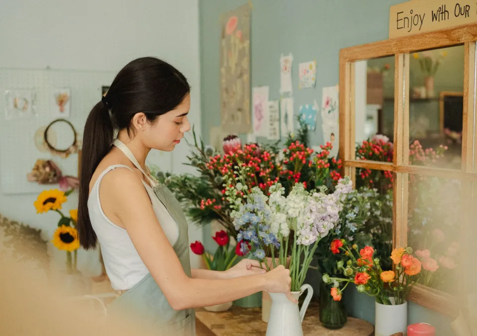 Khu cắm và gói hoa